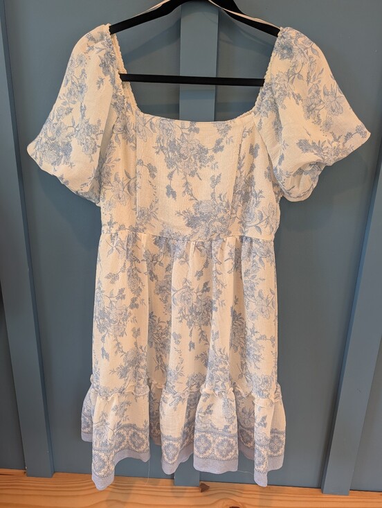 Blu Pepper Dresses & Skirts - Floral Square-Neck Dress